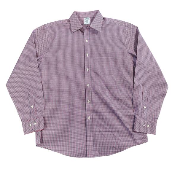 Brooks Brothers Men's Regular Fit Non Iron Shirt Size 16 34/35 - Picture 1 of 6